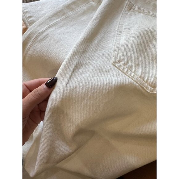 Goldsign Myra Straight Leg High Rise Jean Calla White Womens Size 28 - Picture 12 of 16